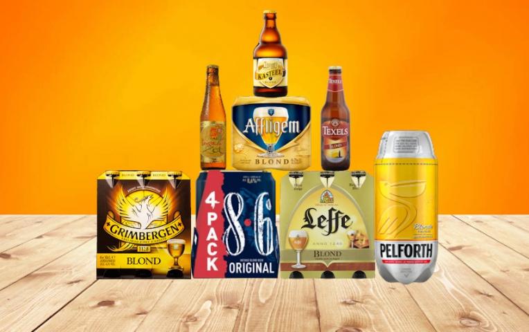 Blond bier aanbieding